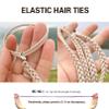3 Packs 16" Hair Bands for Thin Fine Hair, Elastic Hair Ties No Damage for Women Girls Strong Long Braided Ponytail Holders Pony Tail Wrap Hair Tie for Sports GYM Pool Beach Swimming Workout view 4