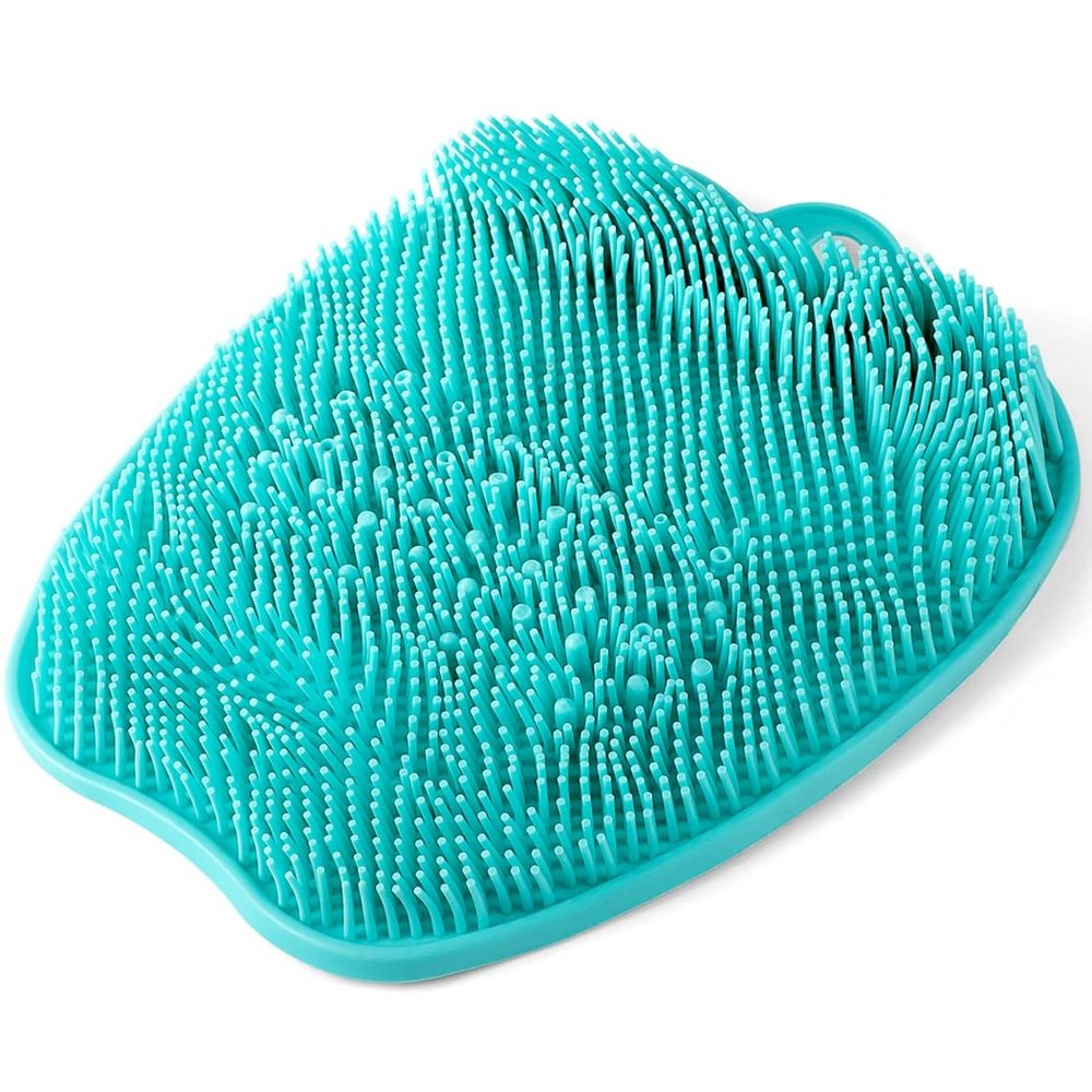 Bath Foot Silicone Brush, Massage Pad Foot with Cups Suction Non-Slip, Cleaner Scrubber Foot, Massager Shower Foot for Skin Dead Exfoliating Care Foot Spa Increases Circulation Blood