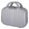 Chewtoyo Carrying Hand Luggage Bag With Elastic Band, 13 Inch Hard-Shell Cosmetic Case, Portable Makeup Travel Suitcase, Small Abs Organizer, Anti-Slip Pads Case Makeup view 4