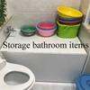 icVantA White Bath Lid Multi-Function Dust Board Bathtub Lid Folding PVC Thicker Can Put Mobile Phone Tablet Computer Not Taking Up SpaceWhite-150x70x0.7cm view 2