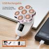 UPTARD Women's Electric Razors for Women Legs Pubic Facial Hair Removal 2 in 1 Womens Electric Shaver for Women,Bikini Trimmer for Lady,Waterproof (7D) view 2