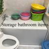 icVantA White Bath Lid Multi-Function Dust Board Bathtub Lid Folding PVC Thicker Can Put Mobile Phone Tablet Computer Not Taking Up SpaceWhite-150x75x0.7cm view 2