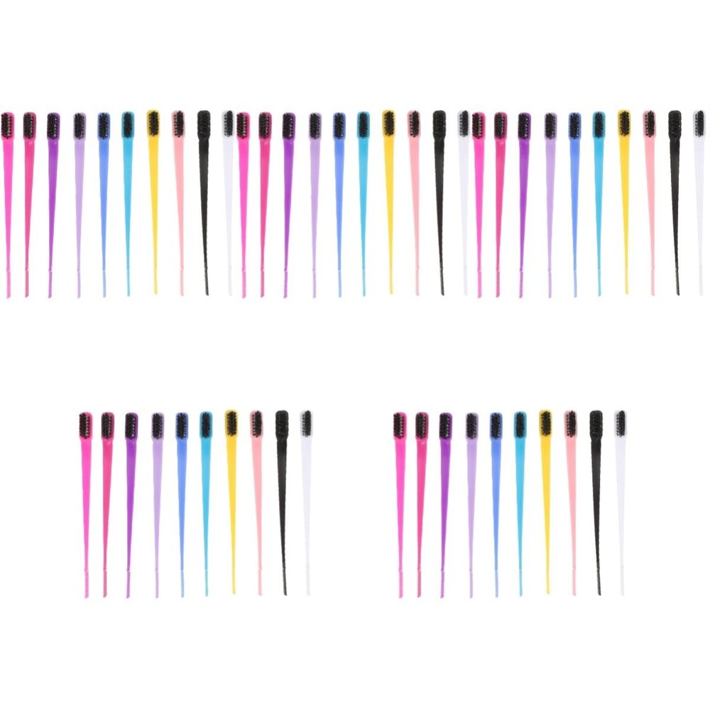 NOLITOY 50pcs Dual-ended Eyebrow Comb Brush Makeup Tools for Brow Shaping Hair Styling Suitable for Beginners Professionals Premium Quality Soft Bristles