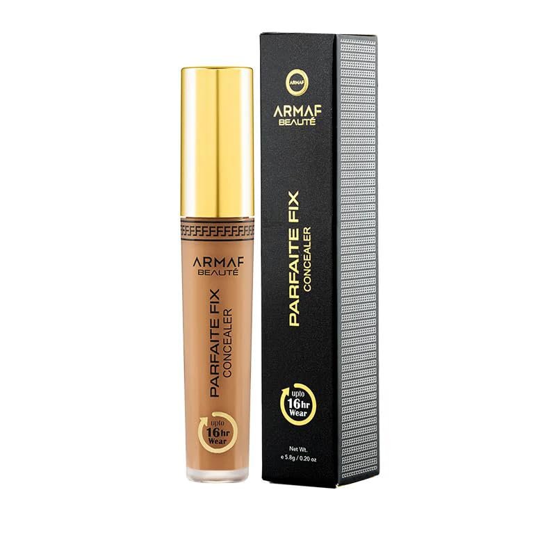 Armaf Beaut Parfaite Fix  Concealer, Medium-Buildable Coverage, Lasts Up to 16 Hours, 6 Shades for Fair/Medium/Deep Tones | Warm Beige