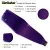 24 Inch Tape in Hair Extensions Human Hair,Lilac Purple Hair Extensions Real Human Hair Tape ins Hair Extensions 50g/pack 20pcs Invisible Seamless Weft Tape in Hair Extensions Human Hair for Women view 3