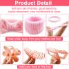 16 Pcs Face Wash Headband Wristband Hair Clips Ponytail Holders Set for Women, Soft Spa Bowknot Headband, Plastic Claw Clips, Elastics Hair Tie for Facial Skincare Makeup (Pink, M) view 4
