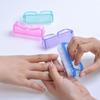 MERRYHAPY 4pcs Nail Cleaning Brush Set Versatile Manicure Tool for Fingernails Joints and Heels Gentle and Scrubbing for Home Travel view 4