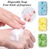 500pcs Mini Hand Soap Sheets Soap Paper Sheets/Portable Disposable Travel Soap Paper Sheets/Mini Soap Sheets/Disposable Hand Soap for Travel and Outdoor (#4) view 2