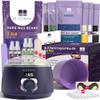 BLITZWAX Brazilian and Bikini Waxing Kit for Men With 2.5lb Lavender Wax Beads, Hard Wax Warmer for Face, Legs, and Body, At Home Hair Removal Kit, Beginner Friendly view 1
