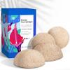 Konjac Exfoliating Face Sponge for Cleansing & Facials (4 Pack) | Microplastic Free 100% Natural | Non-Toxic | Biodegradable | Eco-Friendly | Plastic Free Packaging view 1