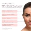 Konjac Exfoliating Face Sponge for Cleansing & Facials (4 Pack) | Microplastic Free 100% Natural | Non-Toxic | Biodegradable | Eco-Friendly | Plastic Free Packaging view 2
