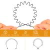 AZRDXSD 2pcs Metal Hair Bands, Simple and Fashionable Hairband, Wavy Hair Bands for Men and Women, Invisible, Non-slip, for Daily Face Washing, Outdoor, Sports Fixed Hair Accessories view 2