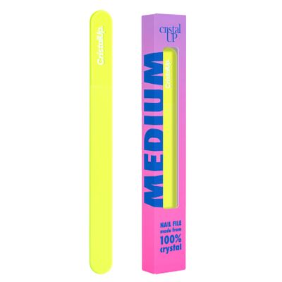Crystal Nail File 5.3in, Glass File Durable, Perfect for Home, Office and On The Go, Elegant Design for Professional Manicure and Pedicure Results