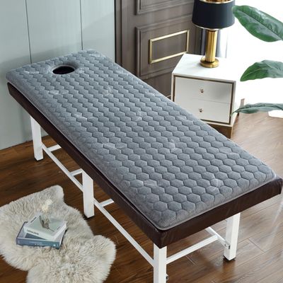 Thicken Memory Foam Latex Massage Bed Pad with Face Hole Spa Massage Table Pad Face Cradl Massage Table Mattress Topper with Elastic Band Non-Slip Lash Bed Cushion,E(6cm),190 * 70cm(T)