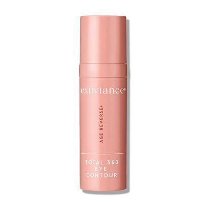 EXUVIANCE AGE REVERSE+ Total 360 Eye Contour, Anti-Aging Eye Cream, Brightens Dark Circles, Firms and Tightens Fine Lines and Wrinkles, with Caffeine, Hyaluronic Acid, and Peptides, 15g