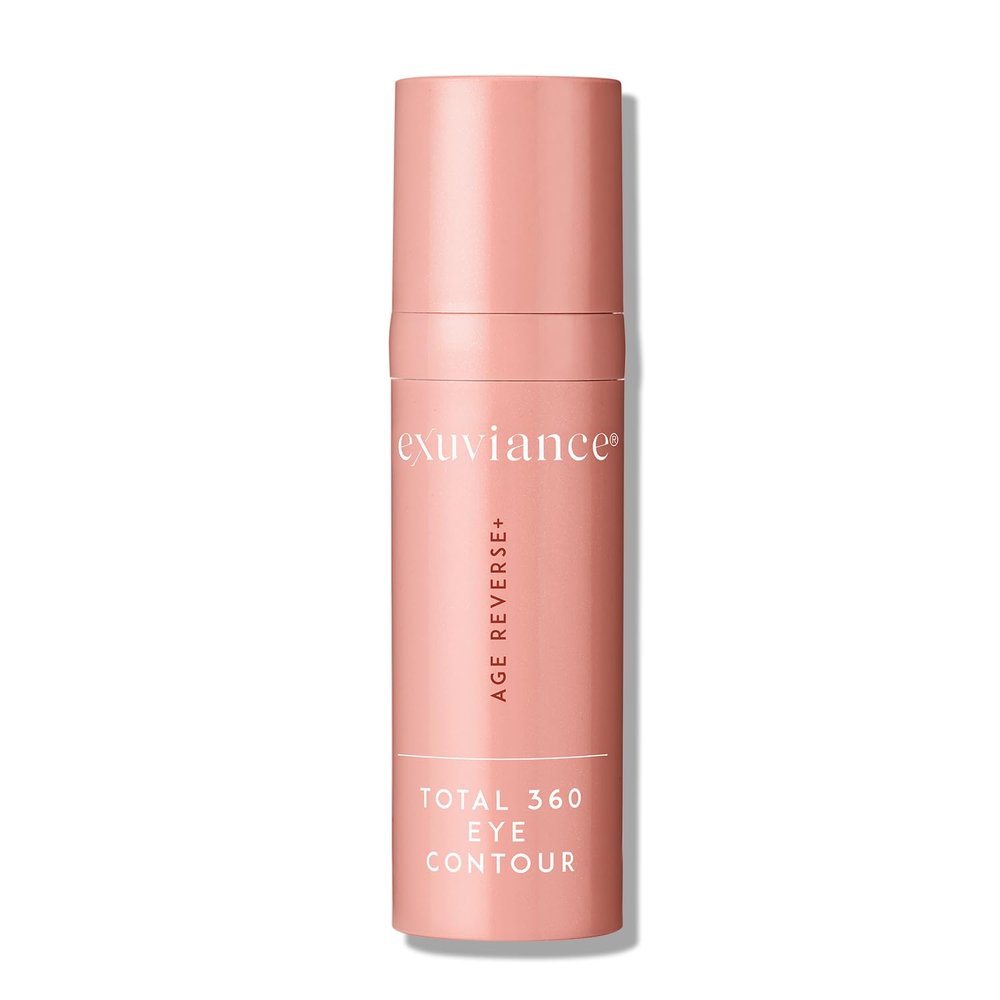 EXUVIANCE AGE REVERSE+ Total 360 Eye Contour, Anti-Aging Eye Cream, Brightens Dark Circles, Firms and Tightens Fine Lines and Wrinkles, with Caffeine, Hyaluronic Acid, and Peptides, 15g