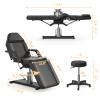 ABTSalon Hydraulic Tattoo Chair Bed for Client Spa Bed with Stool Height Adjustable Facial Beds for Esthetician Chair Aesthetic Treatment Table view 2