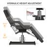 ABTSalon Hydraulic Tattoo Chair Bed for Client Spa Bed with Stool Height Adjustable Facial Beds for Esthetician Chair Aesthetic Treatment Table view 3