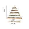 HDXWIFD Nail Polish Display Rack Wall Mounted, Nail Polish Rack, Multifunctional Salon/Beauty/Nail Shop Organizer Holder, Triangular Nail Polish Racks 10PCS (black) view 2