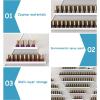 HDXWIFD Nail Polish Display Rack Wall Mounted, Nail Polish Rack, Multifunctional Salon/Beauty/Nail Shop Organizer Holder, Triangular Nail Polish Racks 10PCS (black) view 3