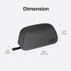 pack all Travel Toiletry Bag for Men, Hanging Dopp Kit, Water-Resistant Shaving Bag for Toiletries, Accessories (Dark Grey) view 3