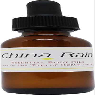 China Rain Scented Body Oil Fragrance [Glass Dropper Top - Yellow - 1 oz.] - ID#38214