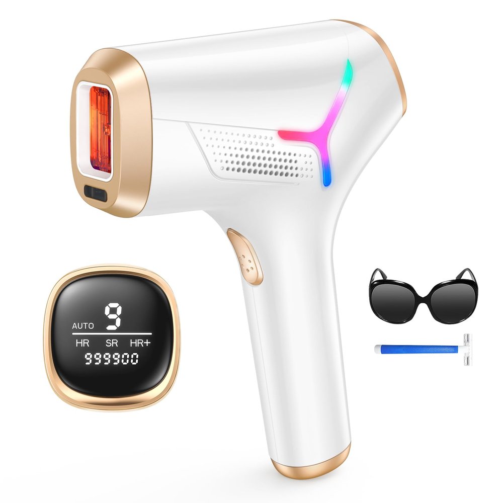 LYSMOSKI Laser Hair Removal for Women and Men, Long-Lasting IPL Hair Removal at-home, 5.2 cm Contact Nearly Painless, Effective in 2 Weeks with Ultra-fast 0.12S Light Emission,8 Minute Whole Body