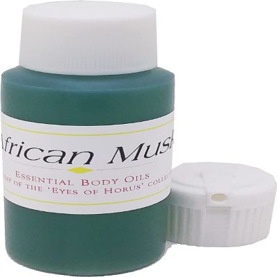 African Musk Scented Body Oil Fragrance [Flip Cap - Green - 1 oz.] - ID#4011