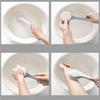 1 Sponge Bath Brush Bath Brush with Long Handle Shower Brush Bathtub Scrubber Back Scrubber Bathtub Scrubber Shower Brush Towel Grey view 3