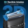 Brightup Electric Foil Shavers for Men, Mini Electric Razor for Shaving Face, Compact Travel Shaver with Floating Blades, Waterproof Wet/Dry Razor USB C Rechargeable view 3