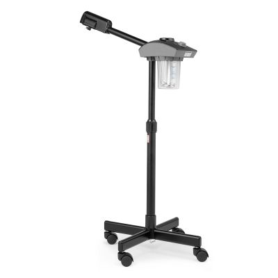 Professional Facial Steamer,Ozone Facial Steamer on Wheels,Esthetician Face Steamer for Personal Skin Care Deep Cleaning,with Time Preset,for Spa, Salon and at Home Use (Black)