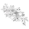 Baluue Floral Rhinestone Hair Side Comb for Women Bridal Headband Wedding Hair Accessory view 1