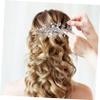 Baluue Floral Rhinestone Hair Side Comb for Women Bridal Headband Wedding Hair Accessory view 2