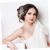 Baluue Floral Rhinestone Hair Side Comb for Women Bridal Headband Wedding Hair Accessory view 3