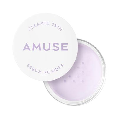 AMUSE SEOUL NEW Ceramic Skin Sebam Powder 2 Colors (Violet) Amuse Nosebum Pores & Sebum Cover Texture Cover Smooth Skin Adhesion Base Makeup Finish Powder Korean Cosmetics Vegan