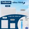 Conbonnie Clean Face Towels XL, 10"12" Biobased Facial Towels, Disposable Face Towelette, Makeup Remover Dry Wipes, Extra Thick and Soft for Skin Care, Clean Skin, 200 Count (4 Pack) view 3