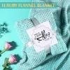 Birthday Gifts for Women, Thinking of You Gift Care Package with Luxury Flannel Blanket for Women Mom Her Wife Friends Sister, Blue Self Care Spa Relaxing Baskets for Christmas Valentines Mothers Day view 3