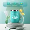Birthday Gifts for Women, Thinking of You Gift Care Package with Luxury Flannel Blanket for Women Mom Her Wife Friends Sister, Blue Self Care Spa Relaxing Baskets for Christmas Valentines Mothers Day view 4