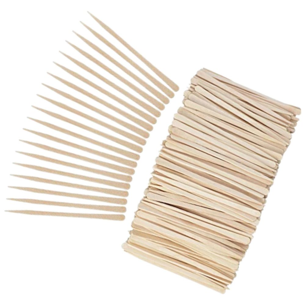 OIIBWQ Mini Wooden Sticks Eyebrow Sticks Facial Body Hair Removal