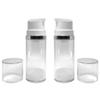 2Pcs 100ml/3.4oz Clear Airless Pump Bottles Empty Refillable Travel Vacuum Makeup Cosmetic Pump Dispenser Container Vials for Lotion Cream Shampoo Toiletries view 1