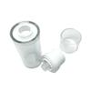 2Pcs 100ml/3.4oz Clear Airless Pump Bottles Empty Refillable Travel Vacuum Makeup Cosmetic Pump Dispenser Container Vials for Lotion Cream Shampoo Toiletries view 3