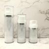 2Pcs 100ml/3.4oz Clear Airless Pump Bottles Empty Refillable Travel Vacuum Makeup Cosmetic Pump Dispenser Container Vials for Lotion Cream Shampoo Toiletries view 4