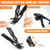 Angled Head Nail Clippers for Seniors Thick Nails, Slanted Curved Ingrown Toe Nail Clippers for Men Heavy Duty Large Toe Nail Clippers view 4