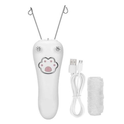 Facial Threading Hair Remover Electric Body Cotton Thread Epilator Leg Shaver White, Hair Removal Tool
