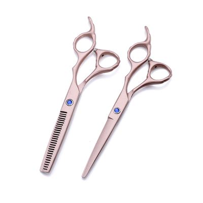 6 Inch Flower Handle Rose Gold Hairdressinghaircutting Scissors, Haircut Thinning Haircuthaircutting Scissors, Flat Cut Hairdresser'Shaircutting Scissors Hair Cutting Shears (Set)