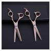 6 Inch Flower Handle Rose Gold Hairdressinghaircutting Scissors, Haircut Thinning Haircuthaircutting Scissors, Flat Cut Hairdresser'Shaircutting Scissors Hair Cutting Shears (Set) view 4