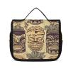 DJUETRUI Cosmetic Bag Travel Makeup Bag for Women Large Make Up Organizer Vintage Aloha Tiki Pattern Toiletry Bags Zipper Pouch Purse view 1