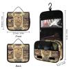 DJUETRUI Cosmetic Bag Travel Makeup Bag for Women Large Make Up Organizer Vintage Aloha Tiki Pattern Toiletry Bags Zipper Pouch Purse view 2