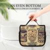 DJUETRUI Cosmetic Bag Travel Makeup Bag for Women Large Make Up Organizer Vintage Aloha Tiki Pattern Toiletry Bags Zipper Pouch Purse view 3