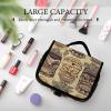 DJUETRUI Cosmetic Bag Travel Makeup Bag for Women Large Make Up Organizer Vintage Aloha Tiki Pattern Toiletry Bags Zipper Pouch Purse view 4